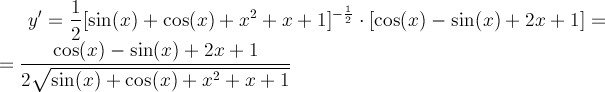 derivace - příklad - řešení